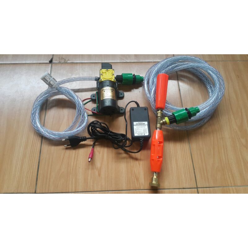 PAKET SET Mesin Cuci AC Motor Mobil Steam Power Sprayer Alat Portable stim Stim
