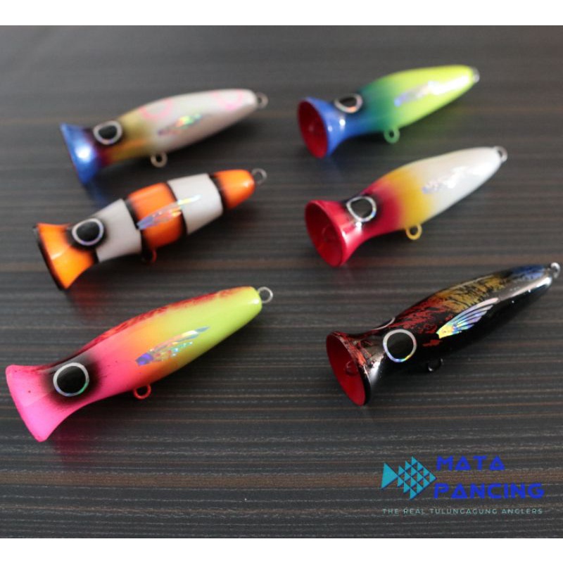 Umpan pancing popper 5gr 7gr 12gr 15gr lure killer top water handmade bahan kayu untuk lure casting