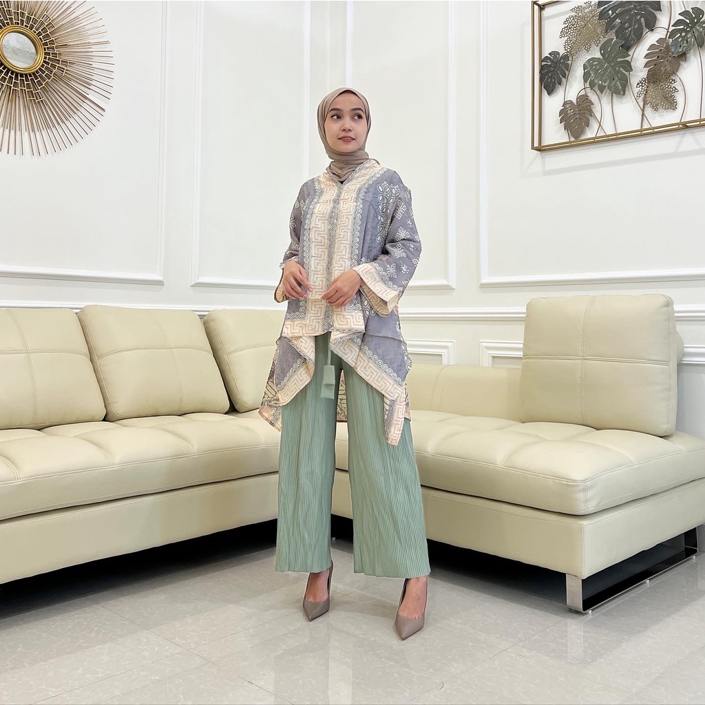 Lausboutique-Baju Abaya Nori Batik-Batik Modern