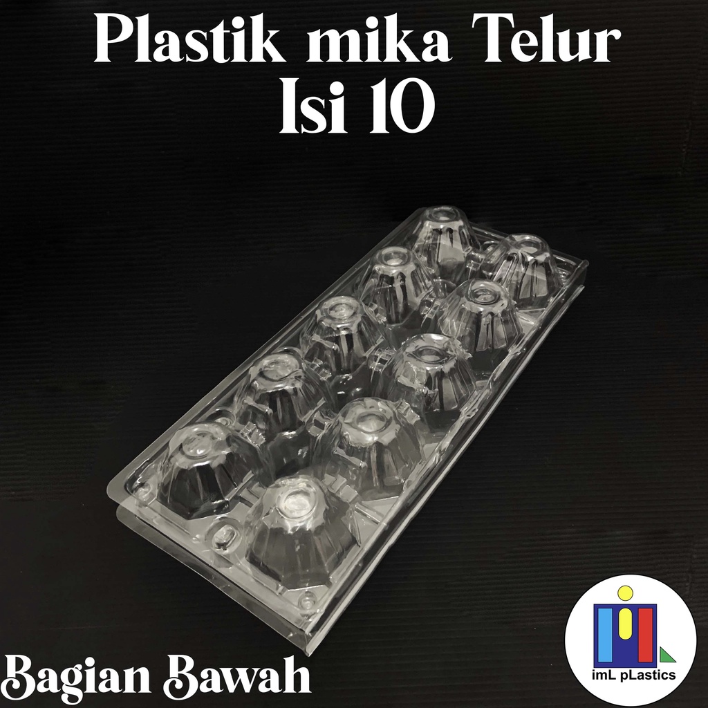 Mika Telur Kancing Pengunci / Egg Tray / Tray Telur isi 10 butir -50pc