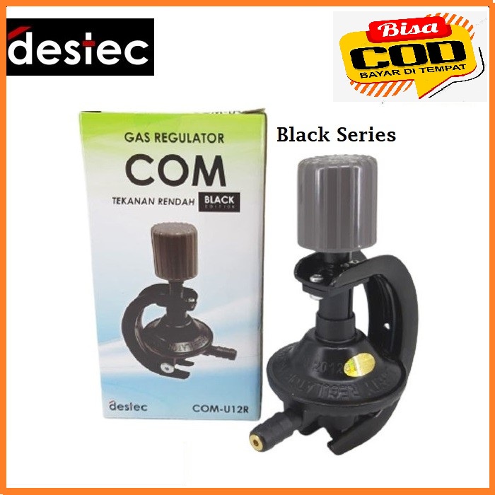 Regulator Kepala Gas Destec COM-U12R Non Meter Black Series-original new