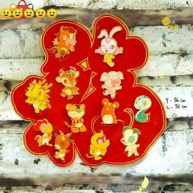 

Stiker imlek hoki fu 12 shio UKURAN