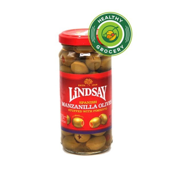 

Lindsay Manzanilla Olives Stuffed with Pimiento 142gr Acar Buah Zaitun