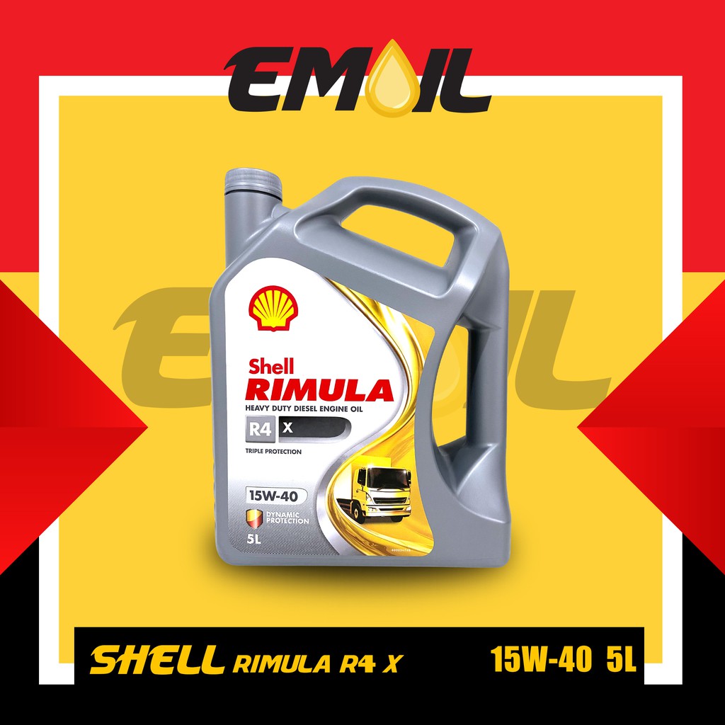 SHELL RIMULA R4 X DIESEL SAE 15W-40 GALON 5 liter