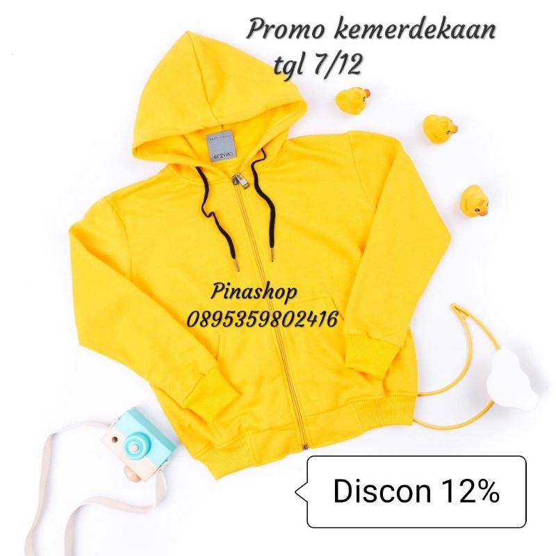 Hoodie Zipper Polos Anak