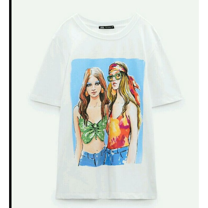 Jastip Kaos Wanita Zara/T-Shirt Zara Wanita