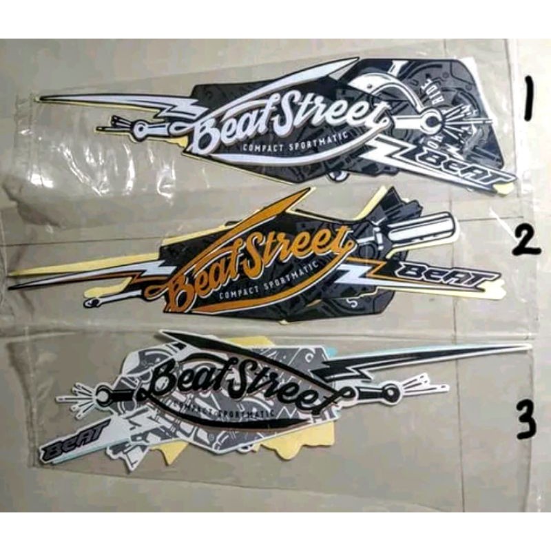 sticker / striping / lis motor / lis body honda beat street 2017