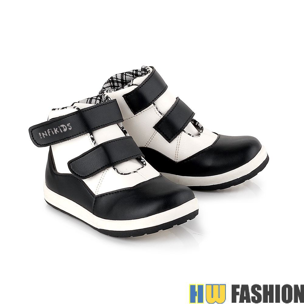 Infikids - KID 345 Sepatu Sekolah Anak Laki Black Kom murah original cibaduyut keren