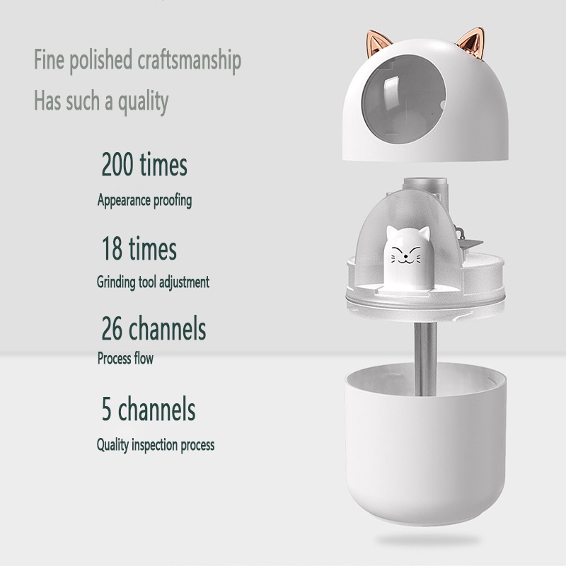 Air Humidifier / Aroma Diffuser Usb Mini Bentuk Kucing Lucu Untuk Rumah / Kantor