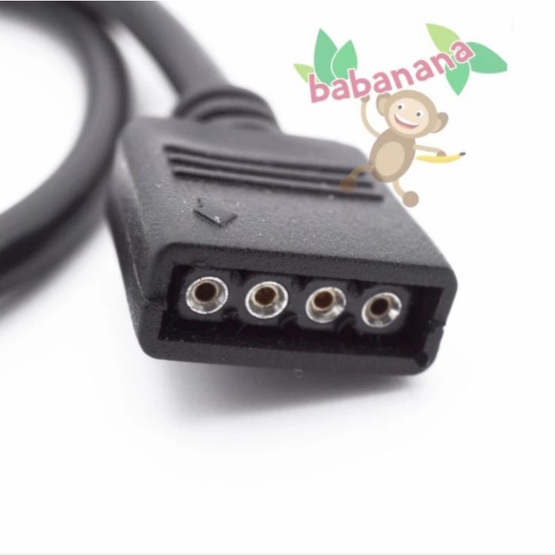 Kabel rgb to jst female 4 pin cable led fan converter adapter aura