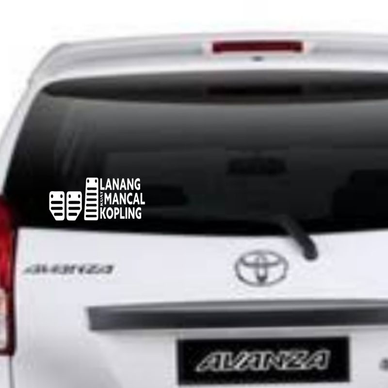 STIKER MOBIL 3 PEDAL REAL MAN STICKER CUTTING