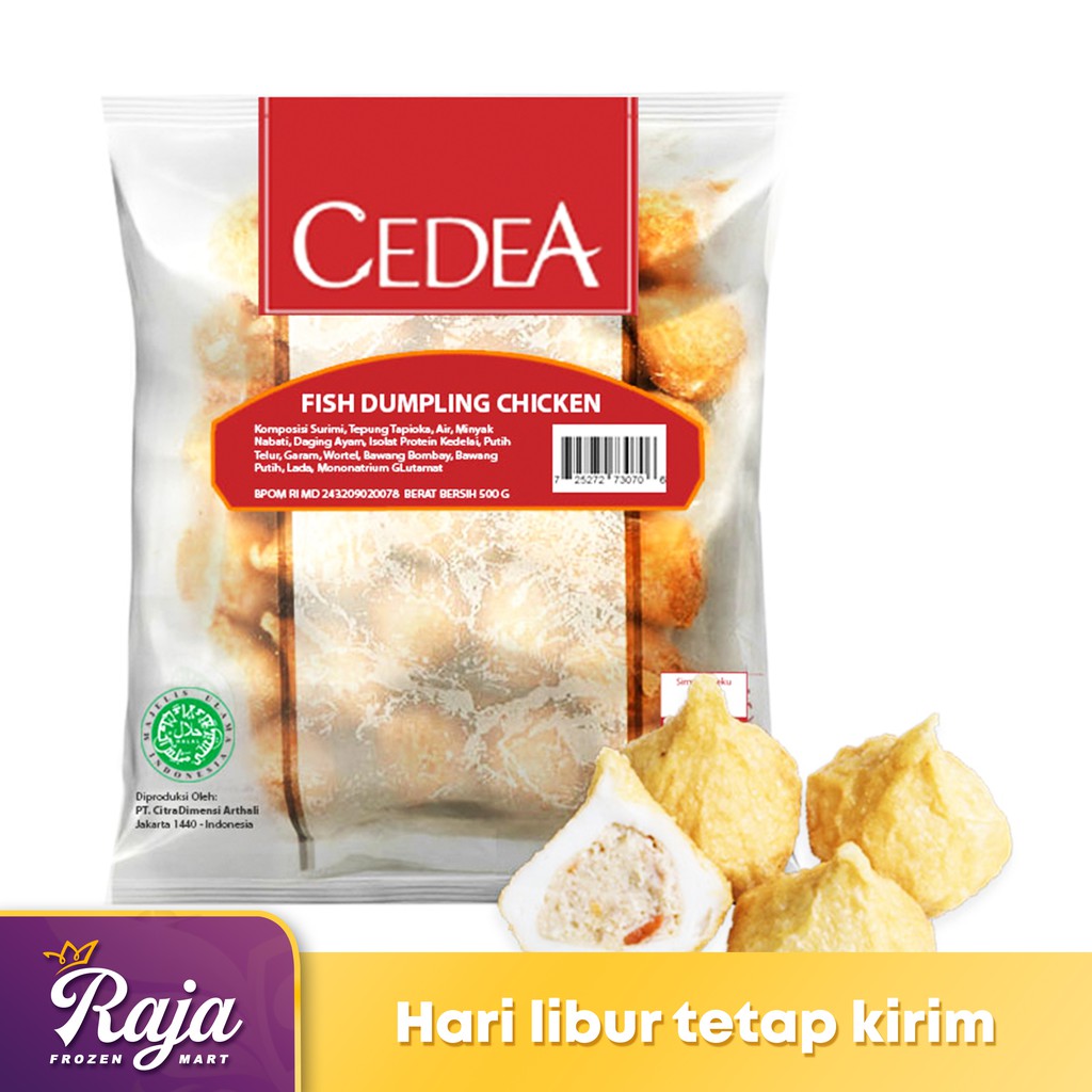 

Cedea Fish Dumpling Chicken 500gr / Dumpling / Frozen Food / Kentang Beku / Makanan Beku