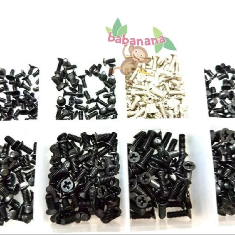 Baut Laptop 500Pcs Screw Kit Set Asus Acer Hp Dell Lenovo computer