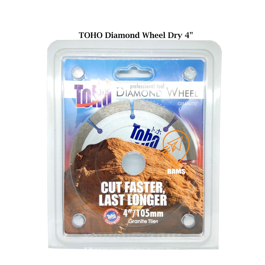 TOHO Diamond Wheel Dry 4"