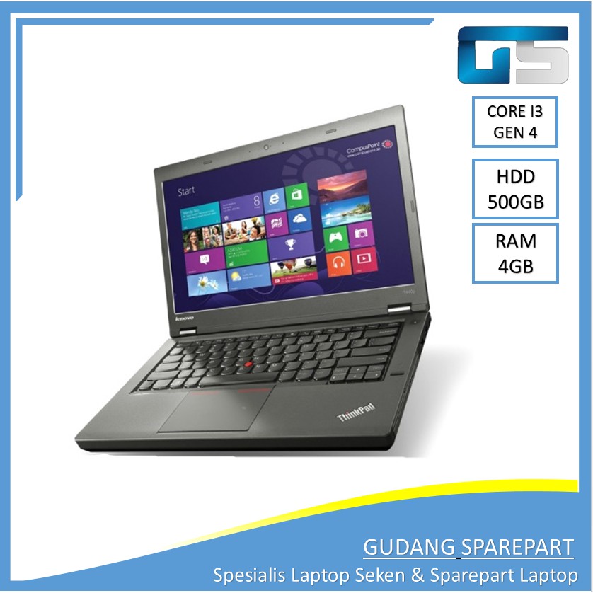LENOVO THINKPAD L440 Core i3 RAM 4GB 500GB Laptop Bekas Murah Notebook Second Ultrabook Tipis
