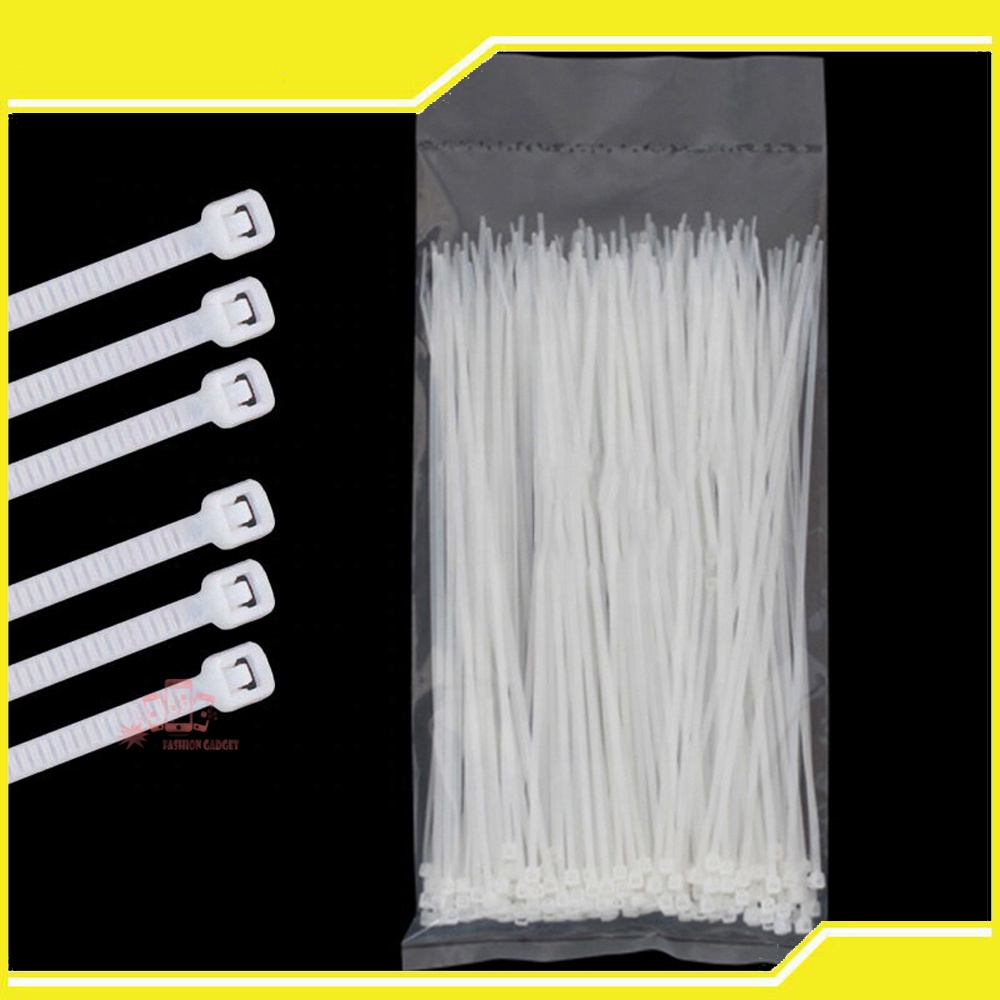 Kabel Ties 100 MM 10 CM /  150MM 15CM / 200 MM 20 CM 1 Bungkus Isi 100 Pcs Cable Tie Pengikat Plastik