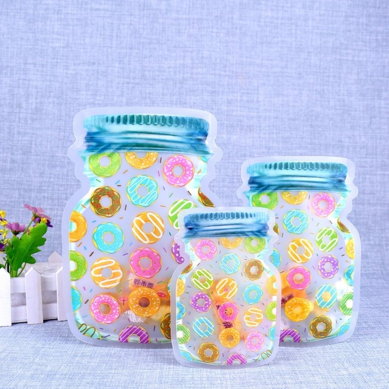 [Moisture-proof Mason Bottle Ziplock Bag] [Self-supporting Packaging Bag] [Moisture-proof Sealed Storage Bag For Dried Fruits,Tea &amp; Candies] [Portable Household Food Preservation Bags]