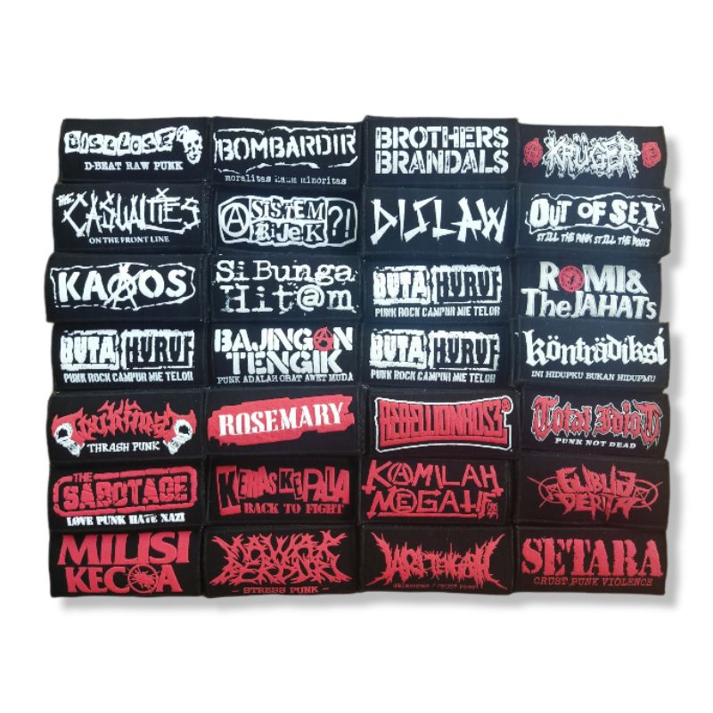 RVLT - Emblem Punk / Patch Punk / Emblem Metal Timbul (MINIMAL ORDER 5 PCS)