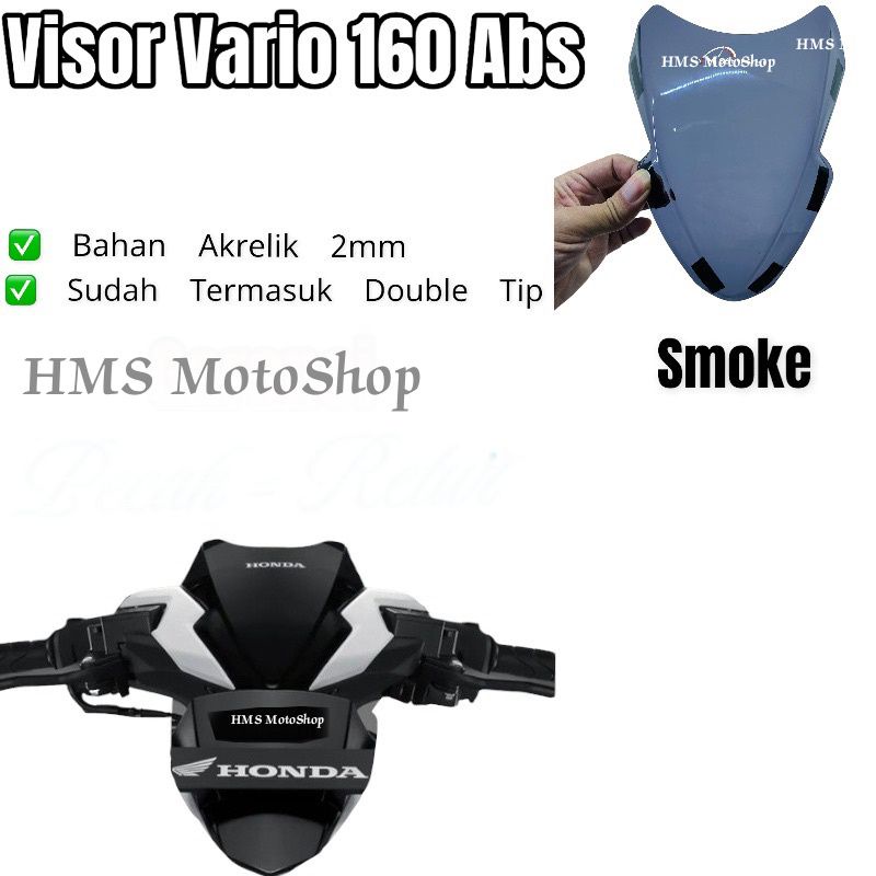 Visor Vario 160 New ABS, Windshield Vario 160 New ABS, Winsil Vario 160 New ABS,Kaca Depan Vario 160