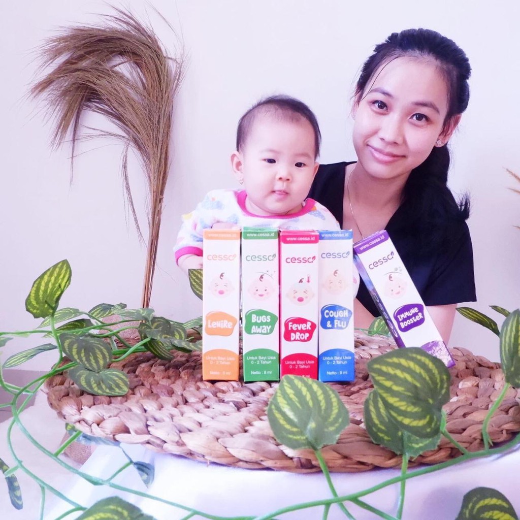 Cessa Baby Oil (0-2 Tahun) Fever Drop , Cough N Flu , Lenire , Bugs Away Dan Immune Booster