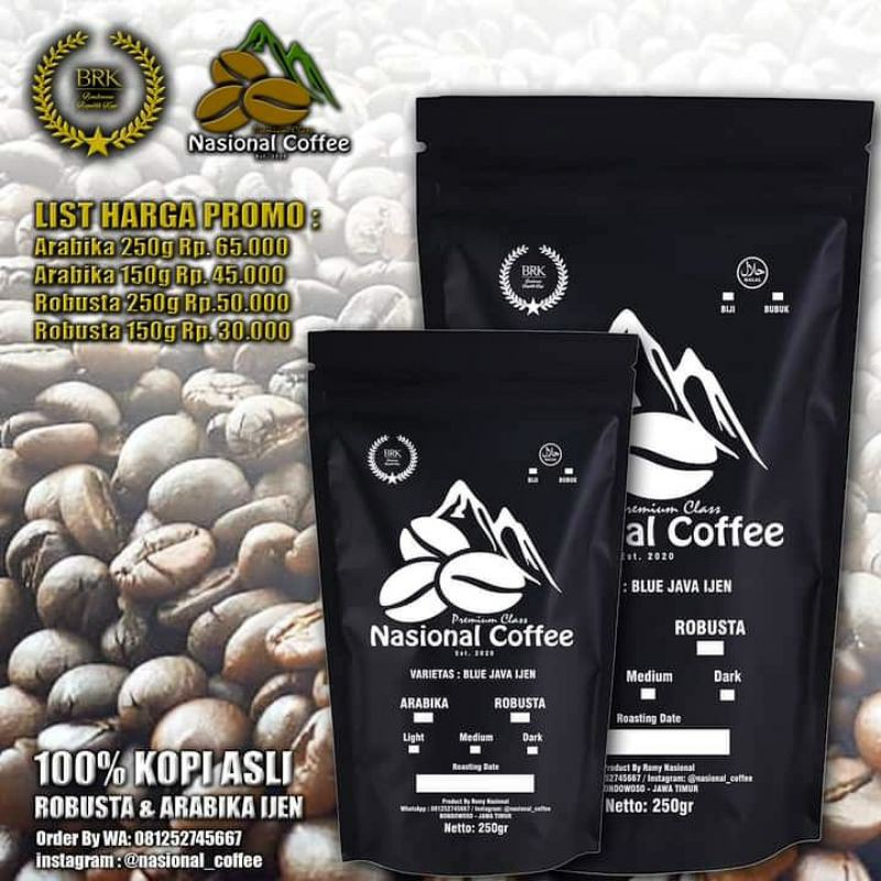 

Kopi Robusta Ijen 150Gram