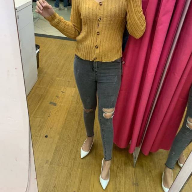 ZARA CELANA JEANS IMPORT DENIM RIPPED TIDAK TEMBUS/CELANA JEANS WANITA IMPORT