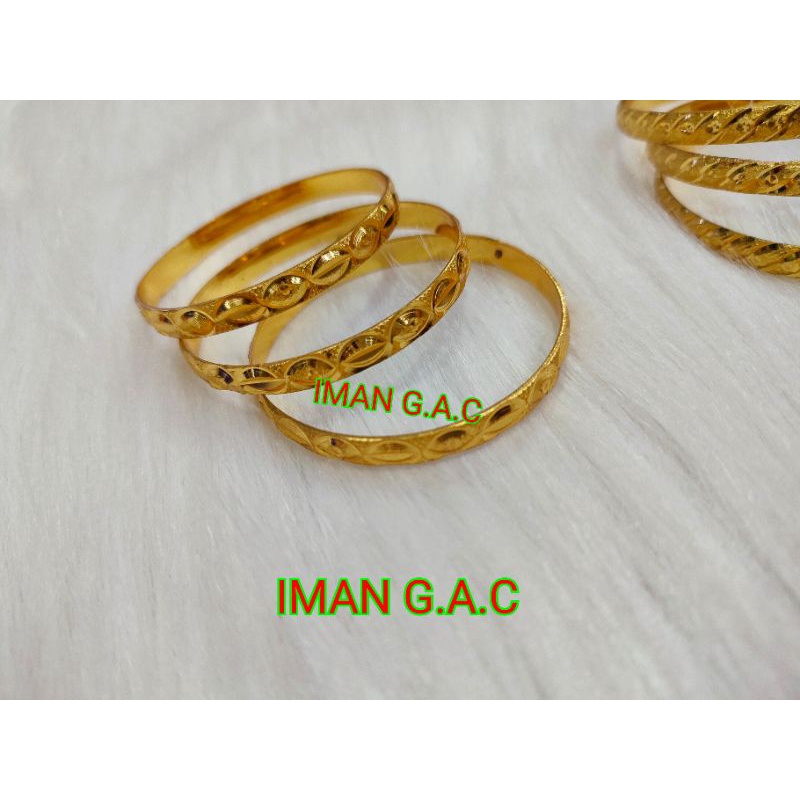 gelang keroncong anak/gelang brass india anak/aksesories gelang india anak warna emas