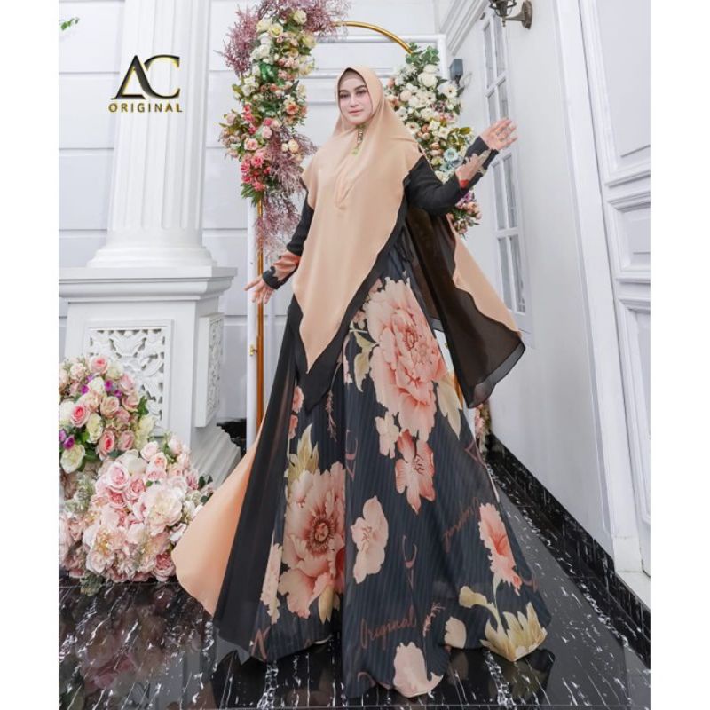 SHANZA SERIES BY AC ORIGINAL COLLECTION | GAMIS SYAR'I PREMIUM SET KHIMAR