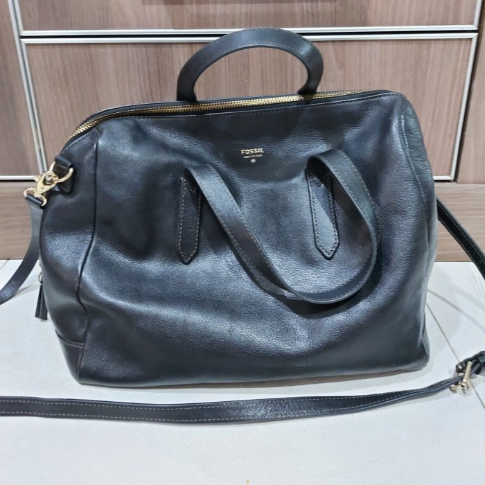 tas fossil original second black selempang wanita sydney satchel bag ✔️  [KEKINIAN]✔️