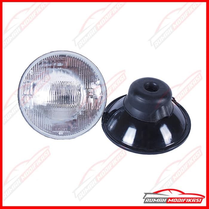 HEAD LAMP UNIVERSAL BULAT 5.7 INCH H4 GLASS MADE IN TAIWAN