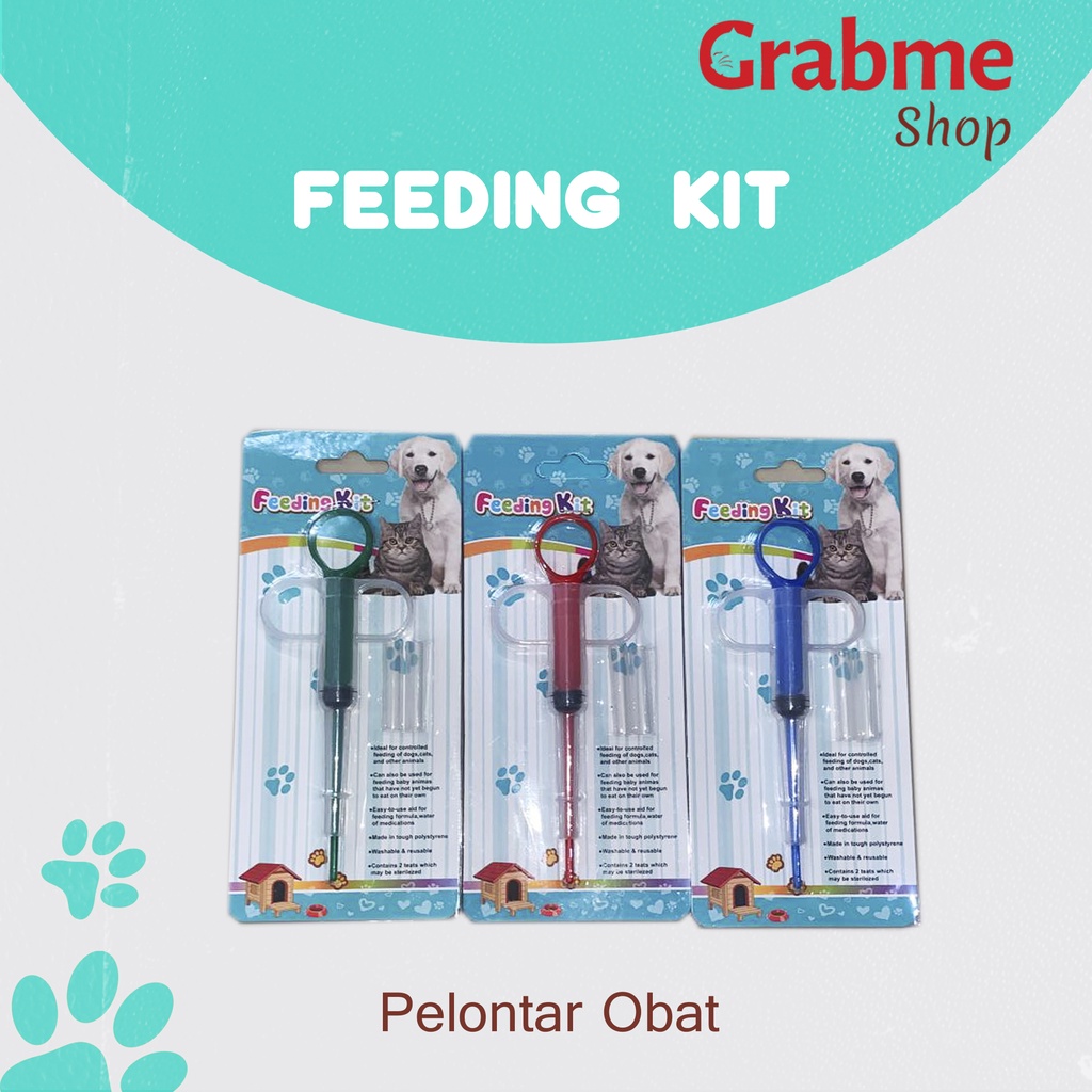 Pelontar Obat Kucing Anjing / Alat bantu minum obat FEEDING KIT