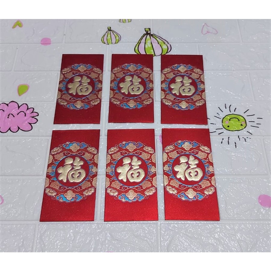 

Angpao Imlek Netral Fuk Premium Quality Murah LL1081 Isi 6 Sesuai Foto Tidak Mix Motif