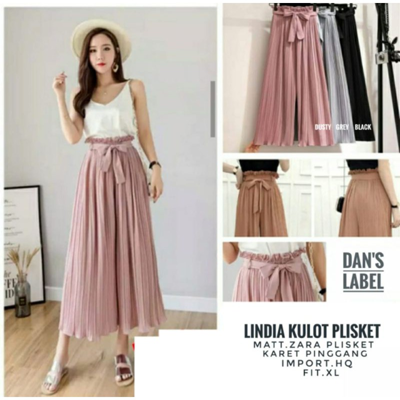 Lindia Kulot Plisket Dans Label