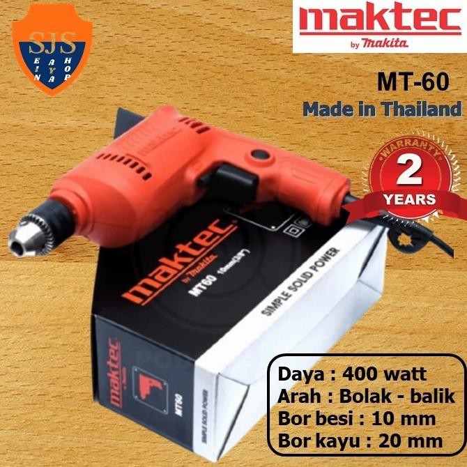 MAKTEC 10MM MT60 BOR LISTRIK BOLAKBALIK GARANSI MADE IN THAILAND TERLARIS1111