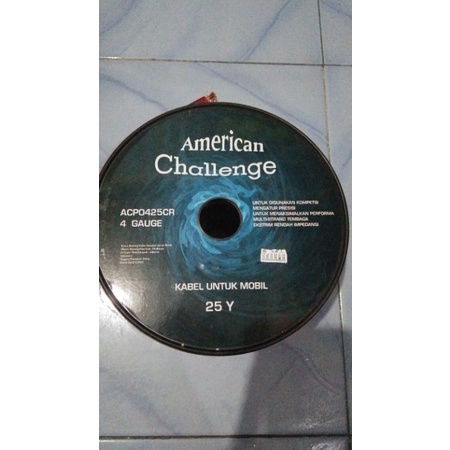 kabel 4 awg kabel audio mobil 4 awg kabel aki 4 awg American challenge