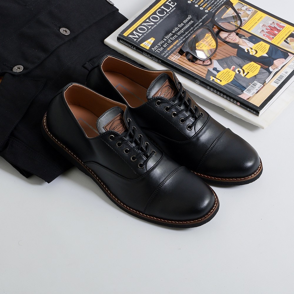 SEPATU OXFORD PRIA FORMAL KULIT PANTOFEL KERJA KANTOR PANTOPEL CASUAL