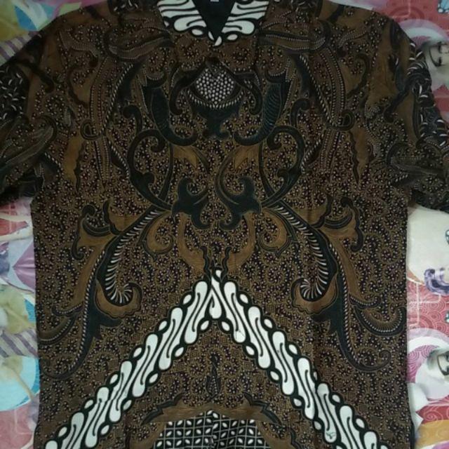 Kemeja Batik Pria Asmoro Irengan Batik Solo Kemeja Pria Lengan Panjang Batik Modern Ori By Ukail