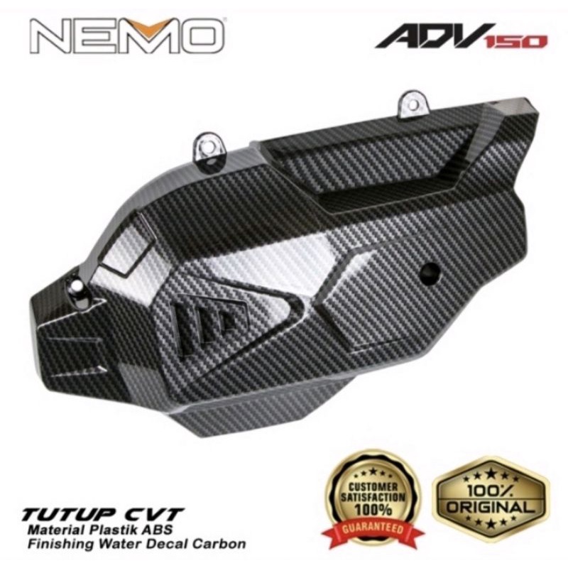 Cover Tutup CVT Karbon Carbon Nemo Honda Adv 150 PNP - Charmoto