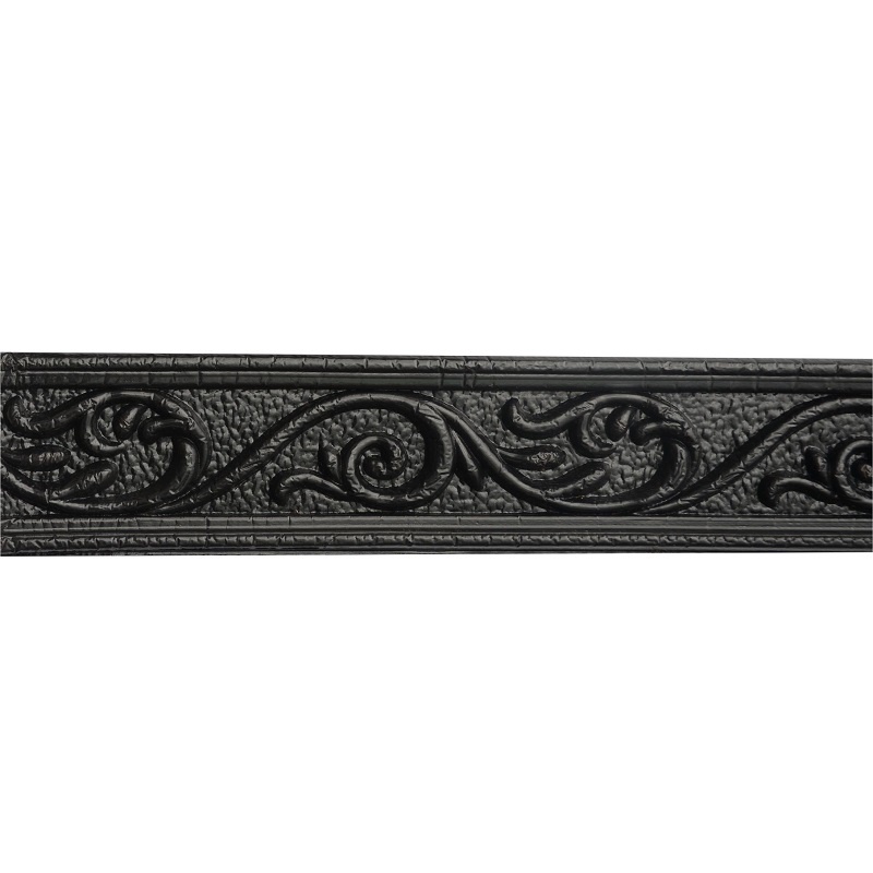 [COD]  List Wallpaper Dinding Stiker Border Wallfoam 3D Sticker Dekorasi Kamar Rumah Murah 2.3M-Hitam