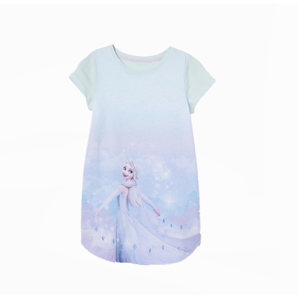 babyfit baju elsa dress BLUE frozen gaun mini anak perempuan import ds-804