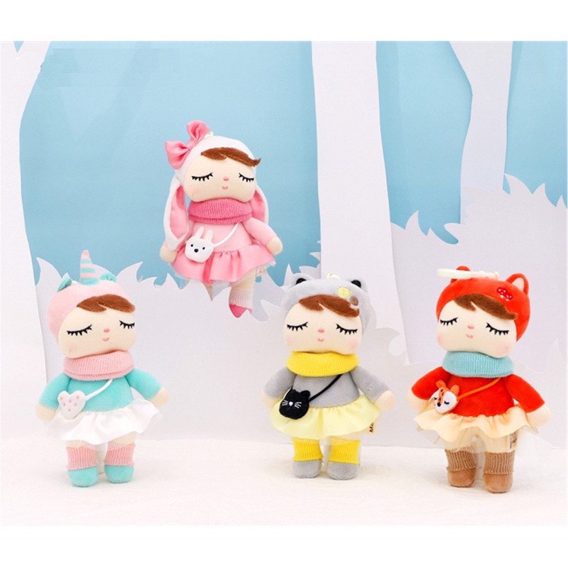 Metoo Boneka Kelinci Bahan Plush Lembut Ukuran 34CM 15CM Untuk Hadiah Ulang Tahun