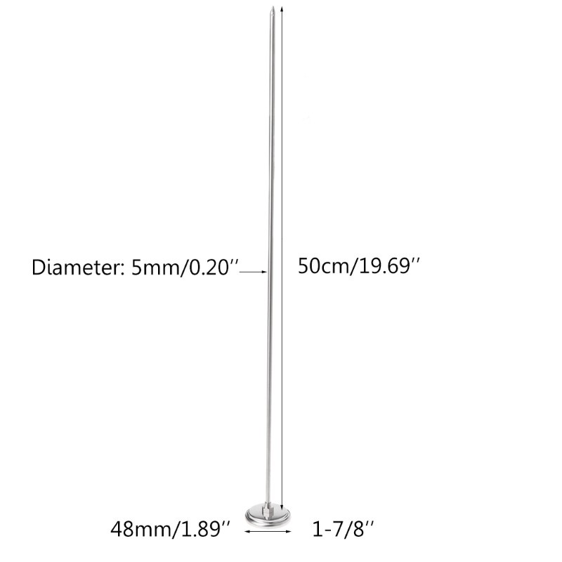 CRE  50cm Premium Stainless Steel Compost Soil Thermometer Garden Backyard 0℃-120℃