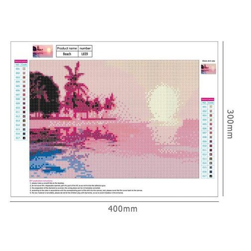 DIY Full Drill Diamond Painting - 5D Sunset Sea Stitch Kit