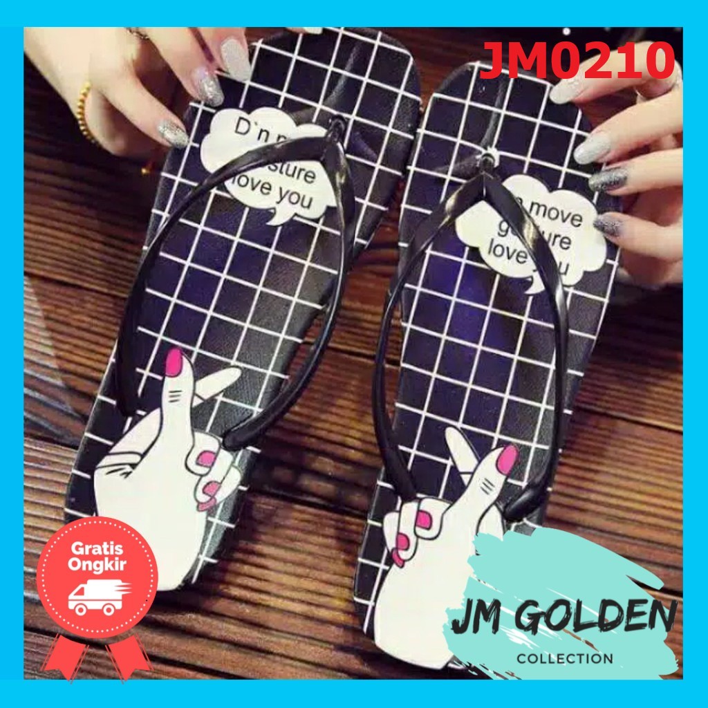(SIMON) sandal boloni jepit wanita karakter lucu murah viral Sandal Karet JM0210