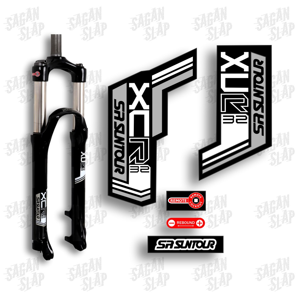 Stiker SR SUNTOUR XCR Sticker Decal Fork Sepeda Mtb