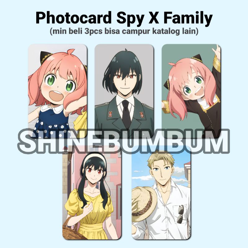 Photocard Anime SPYXFAMILY (2 sisi)