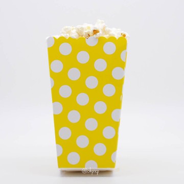 

Popcorn Box - Polkadot Yellow