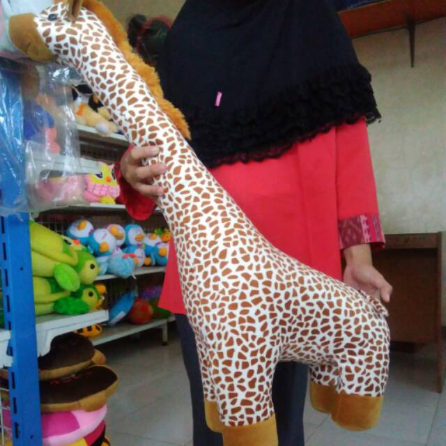 BONEKA JERAPAH JUMBO boneka jerapah besar (best seller) boneka hewan boneka giraffe giraffe doll