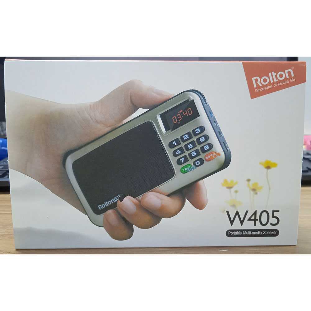 IDN TECH - Rolton W405 Portable FM Radio Player TF Card - W405