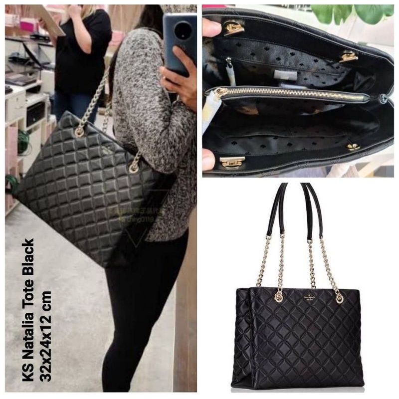 KATE SPADE NATALIA TOTE BLACK